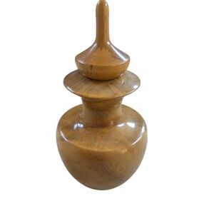 Oregon Myrtle Wood Perfume Bottle‎ Coos Bay glass insert